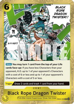 Black Rope Dragon Twister EB04-059 card