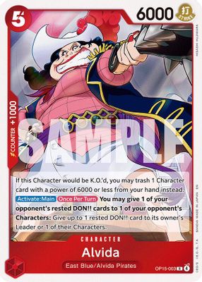 Alvida OP15-003 card