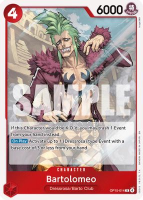 Bartolomeo OP15-014 card