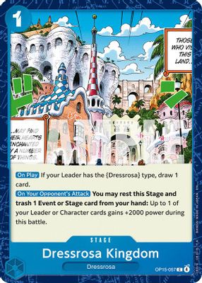 Dressrosa Kingdom OP15-057 card