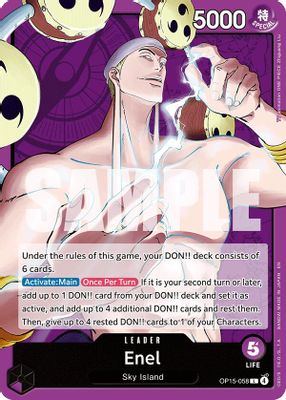 Enel OP15-058 card