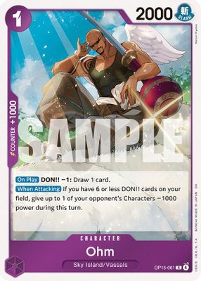 Ohm OP15-061 card