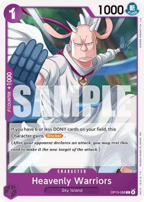 Heavenly Warriors OP15-068 card