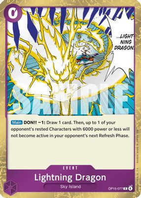 Lightning Dragon OP15-077 card