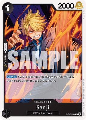 Sanji OP15-081 card