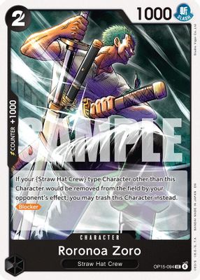Roronoa Zoro OP15-094 card
