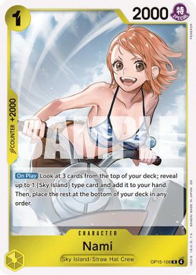 Nami OP15-108 card