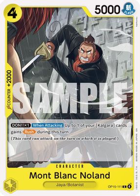 Mont Blanc Noland OP15-111 card