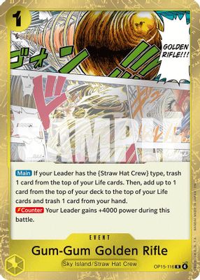Gum-Gum Golden Rifle OP15-116 card