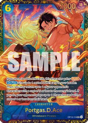 Portgas.D.Ace OP13-119 card