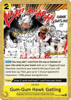 Gum-Gum Hawk Gatling EB04-060 card