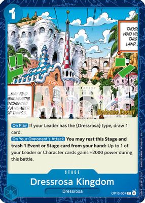 Dressrosa Kingdom OP15-057 card