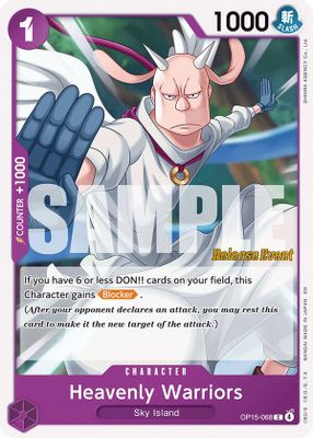 Heavenly Warriors OP15-068 card