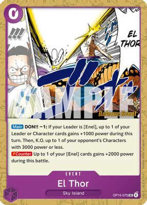 El Thor OP15-075 card