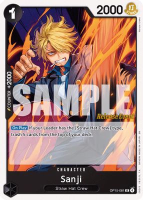 Sanji OP15-081 card