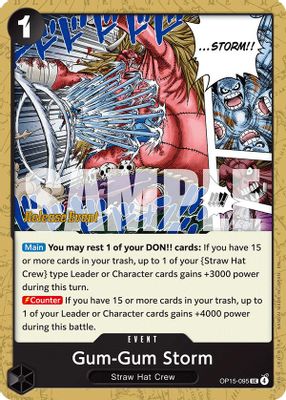 Gum-Gum Storm OP15-095 card
