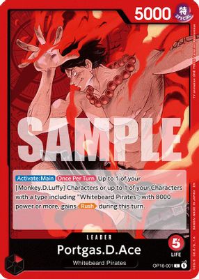 Portgas.D.Ace OP16-001 card