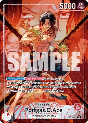 Portgas.D.Ace OP16-001 card
