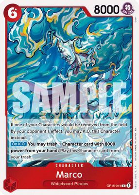 Marco OP16-014 card