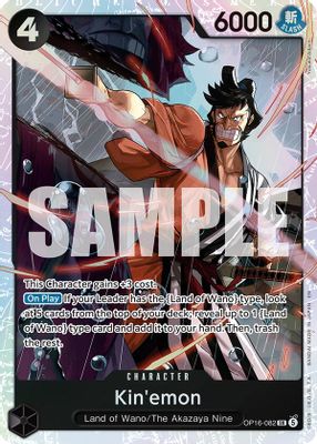 Kin'emon OP16-082 card