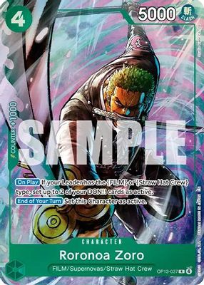 Roronoa Zoro OP13-037 card