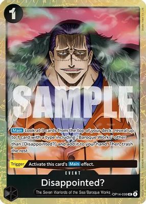 Disappointed? OP14-099 card