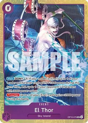 El Thor OP15-075 card
