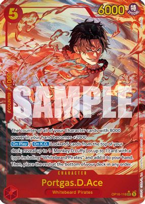 Portgas.D.Ace OP16-118 card