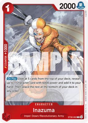 Inazuma ST30-002 card