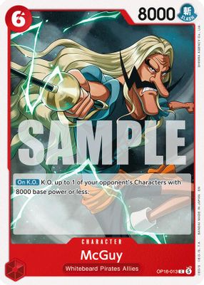 McGuy OP16-013 card