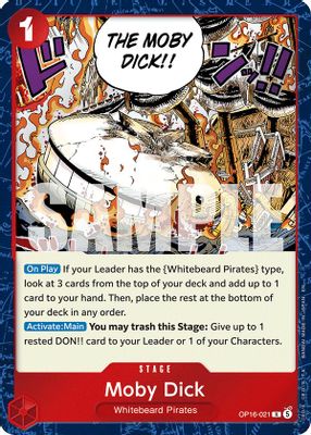 Moby Dick OP16-021 card