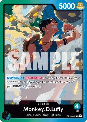 Monkey.D.Luffy OP16-022 card