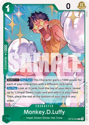 Monkey.D.Luffy OP16-034 card