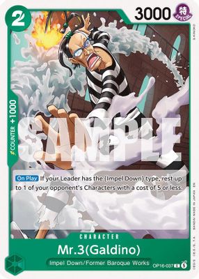 Mr.3 OP16-037 card