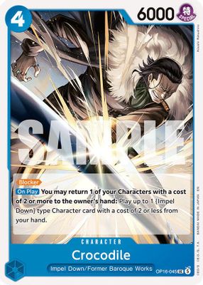 Crocodile OP16-045 card