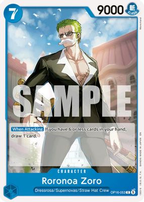 Roronoa Zoro OP16-053 card