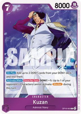 Kuzan OP16-063 card