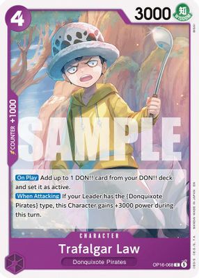 Trafalgar Law OP16-068 card