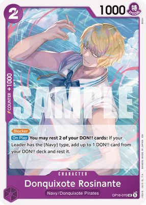 Donquixote Rosinante OP16-070 card