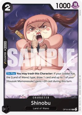 Shinobu OP16-087 card