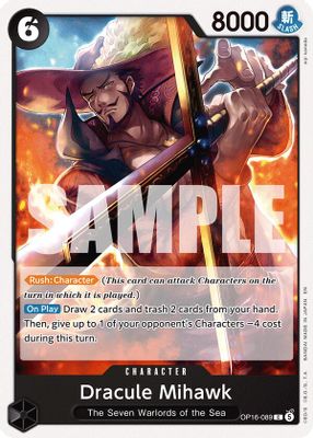 Dracule Mihawk OP16-089 card