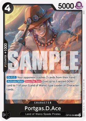 Portgas.D.Ace OP16-094 card