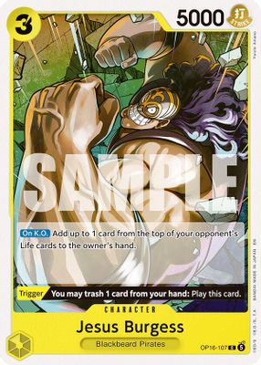 Jesus Burgess OP16-107 card