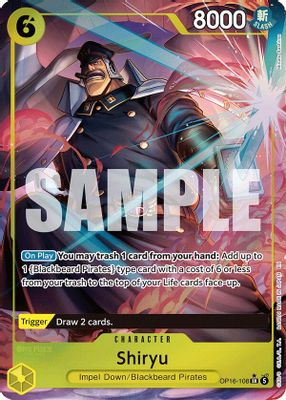 Shiryu OP16-108 card