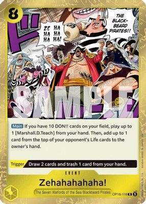 Zehahahahaha! OP16-116 card