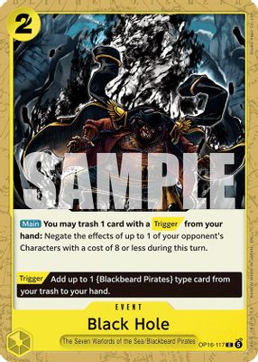 Black Hole OP16-117 card