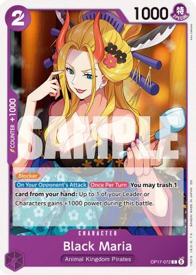 Black Maria OP17-072 card