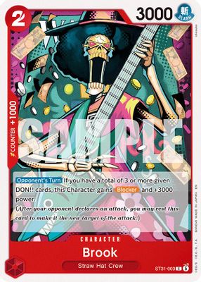 Brook ST31-003 Standard · Normal One Piece card