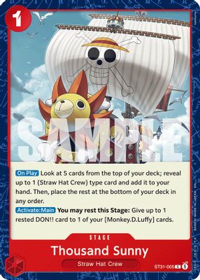 Thousand Sunny ST31-005 Standard · Normal One Piece card
