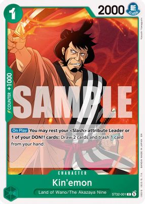 Kin'emon ST32-001 Standard · Normal One Piece card